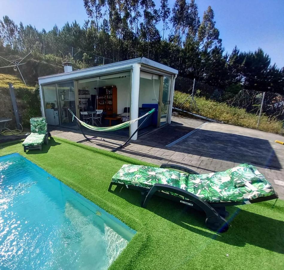 Ferienwohnung Casa Rocha Velha Con Terraza Y Piscina Particular Santiago de Compostela Exterior foto