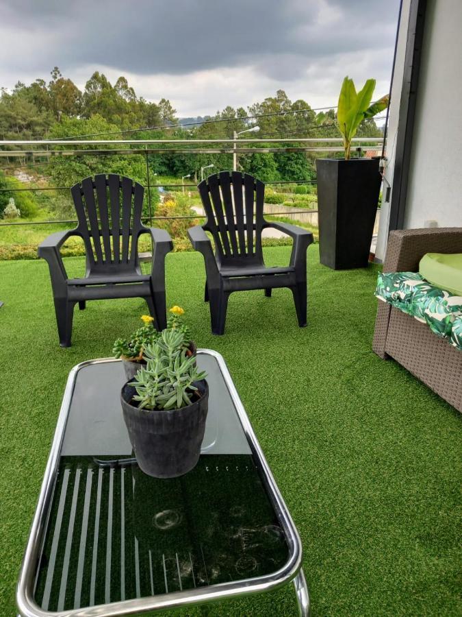 Ferienwohnung Casa Rocha Velha Con Terraza Y Piscina Particular Santiago de Compostela Exterior foto