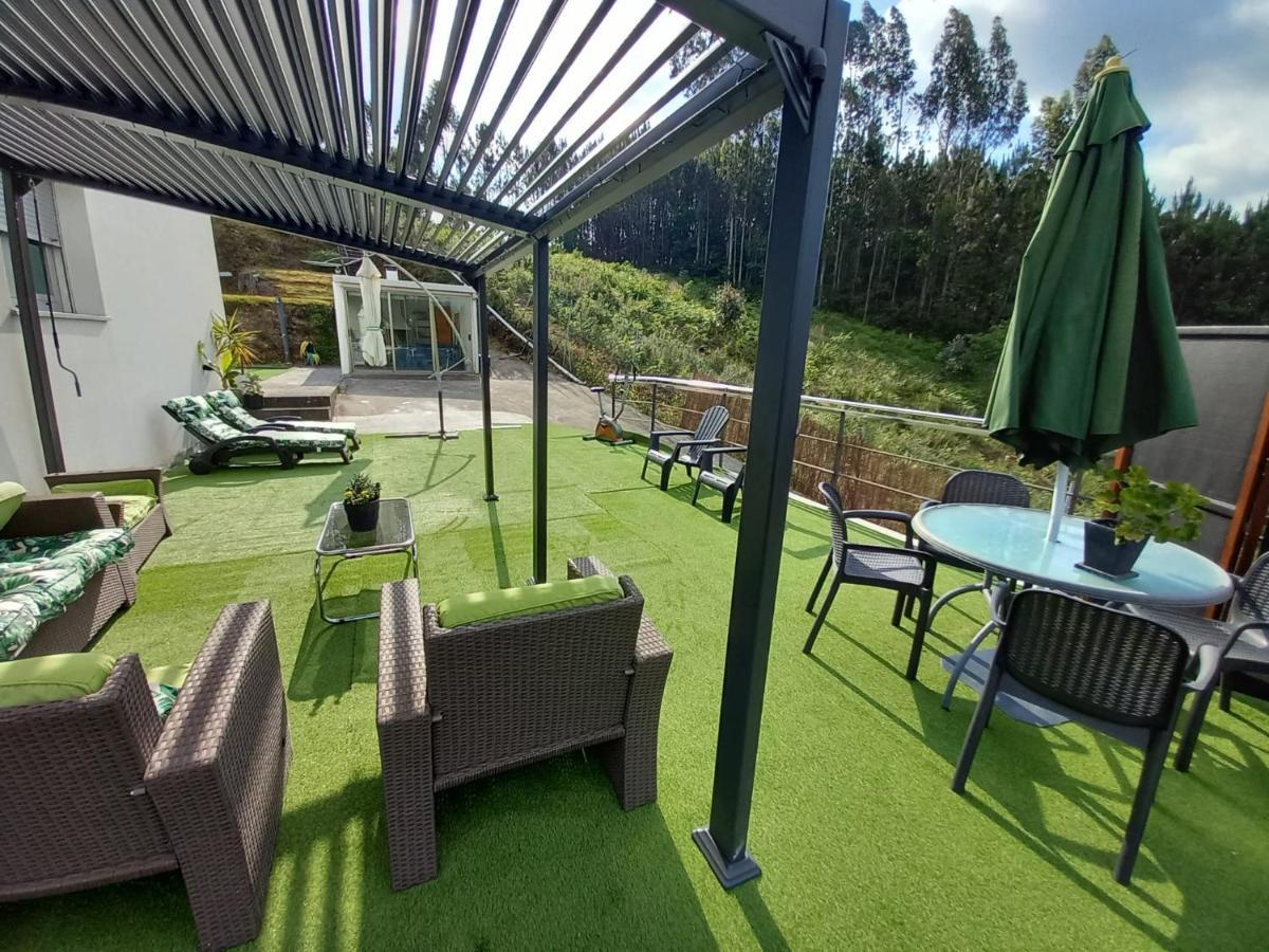Ferienwohnung Casa Rocha Velha Con Terraza Y Piscina Particular Santiago de Compostela Exterior foto