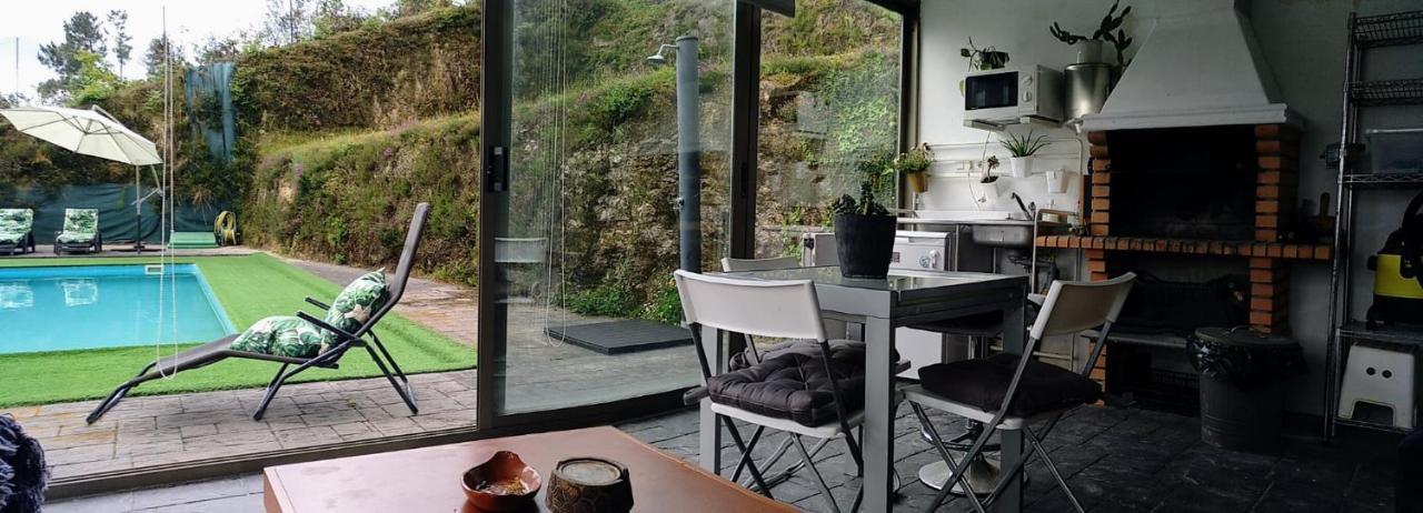 Ferienwohnung Casa Rocha Velha Con Terraza Y Piscina Particular Santiago de Compostela Exterior foto